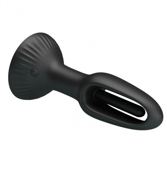 Pretty Love - Hubert Twisting Anal Plug (Chargeable - Black)